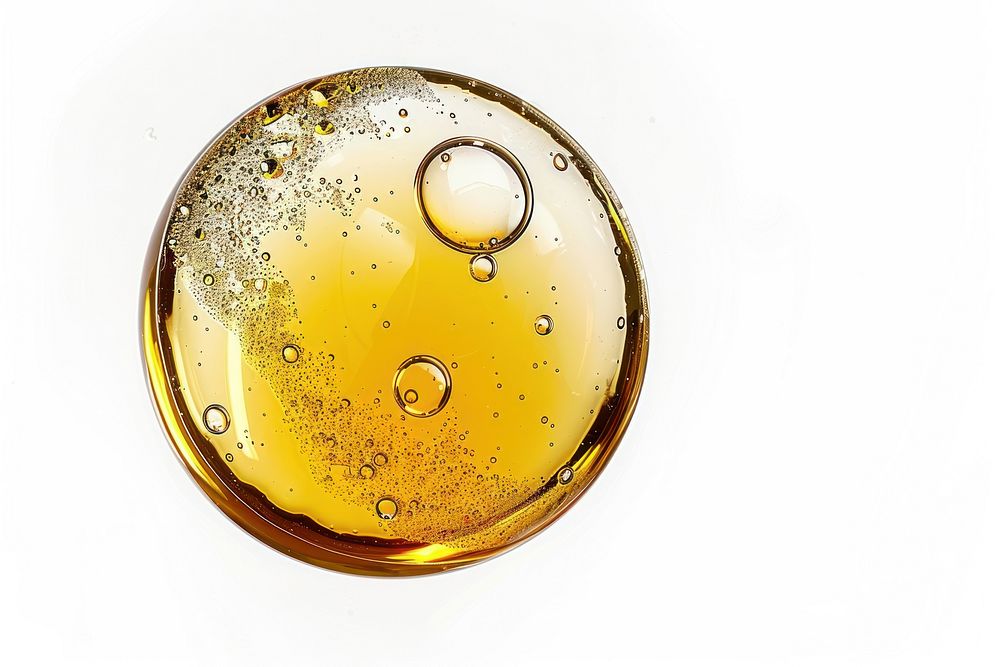 Half pinnapple oil bubble droplet honey plate.