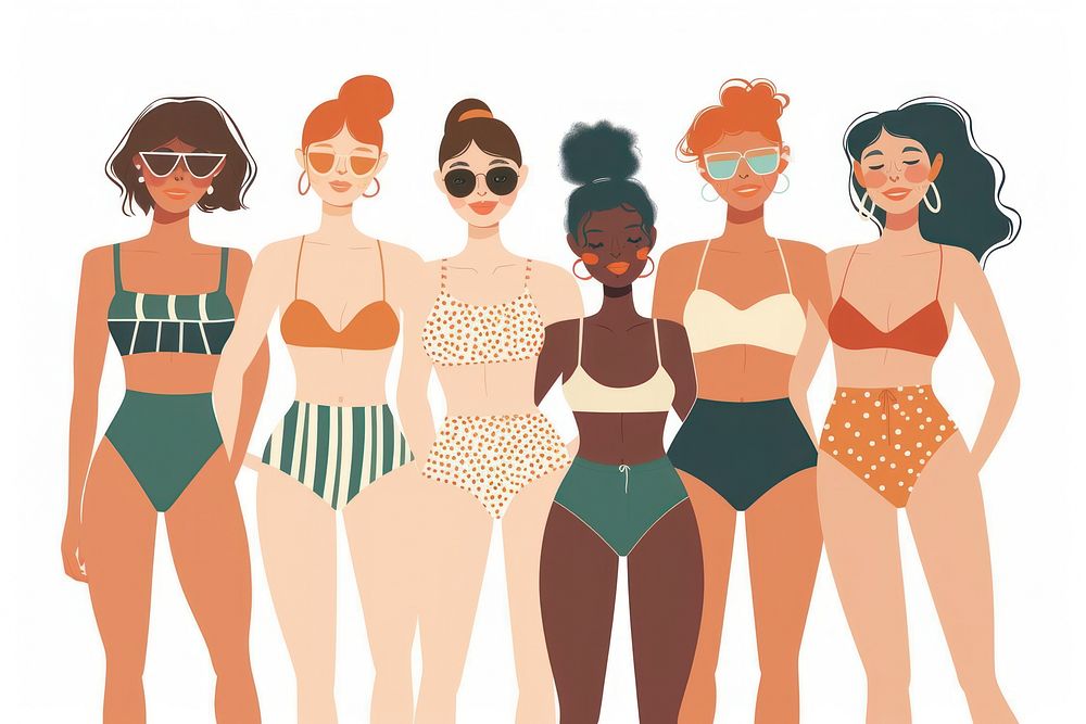 Happy diverse women accessories sunglasses accessory.