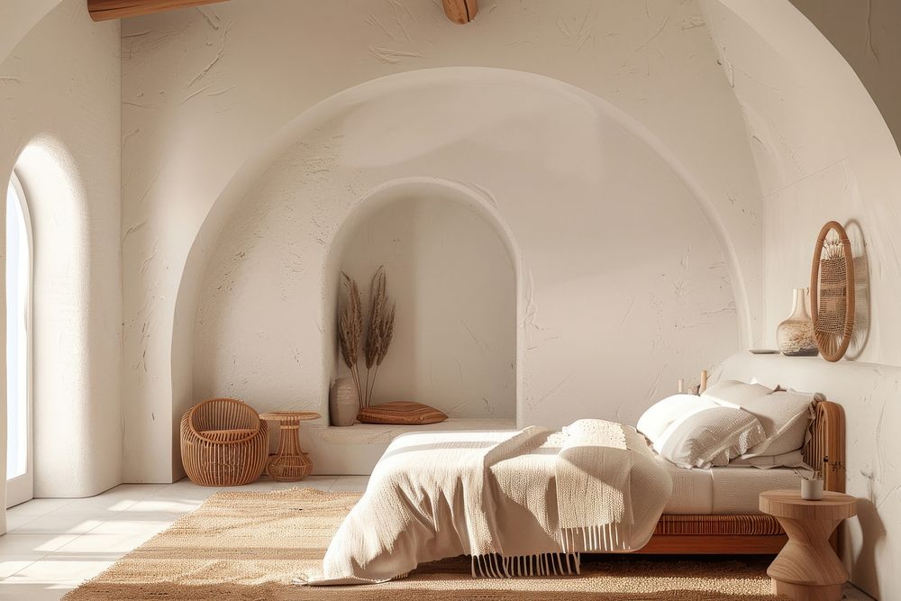 A modern bedroom arch architecture furniture.