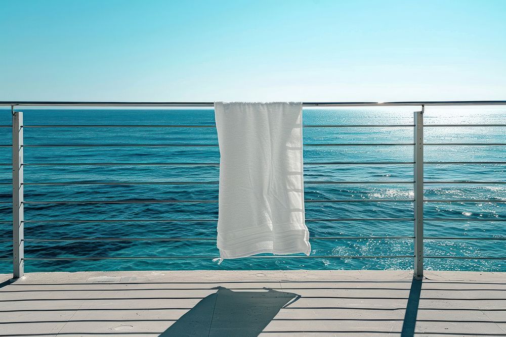 White towel sky outdoors horizon.