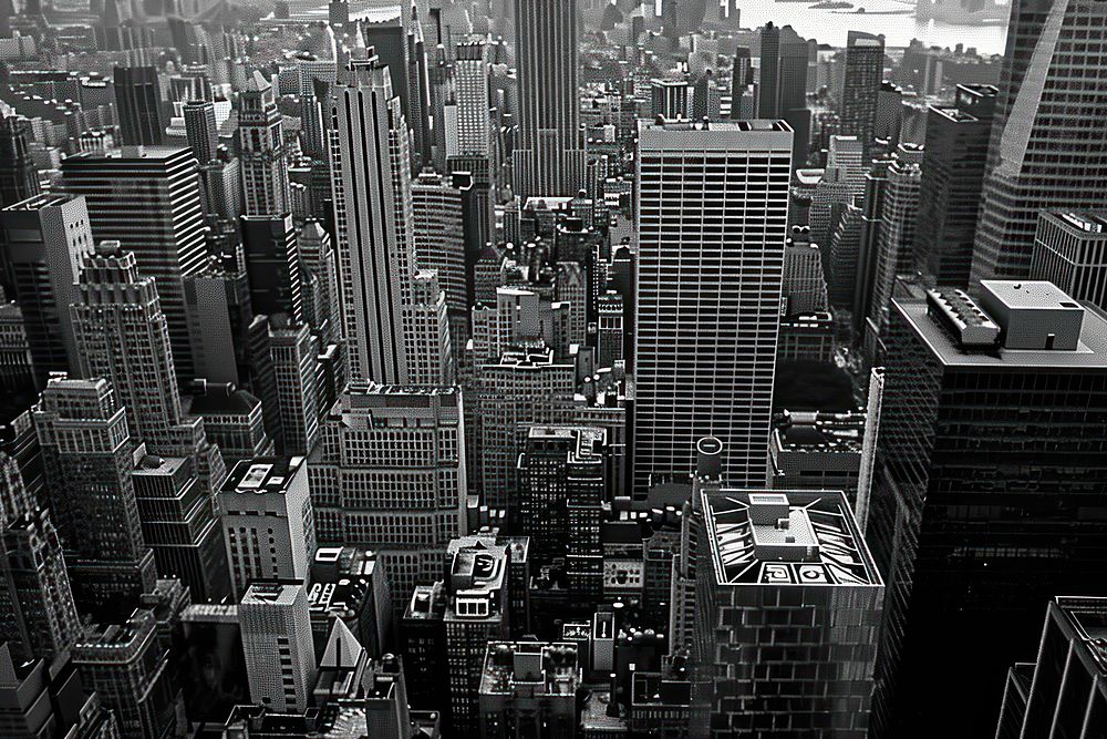 New York city urban architecture metropolis.