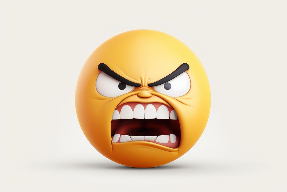 Emoj angry person mouth human.