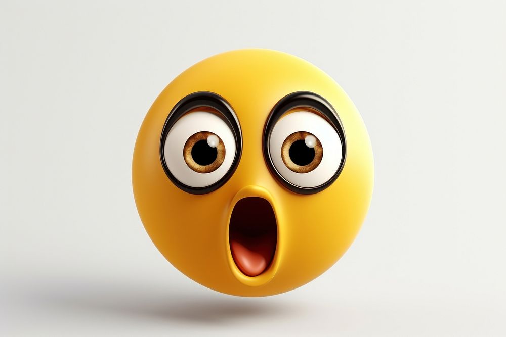 Emoji surprised wow electronics football speaker.