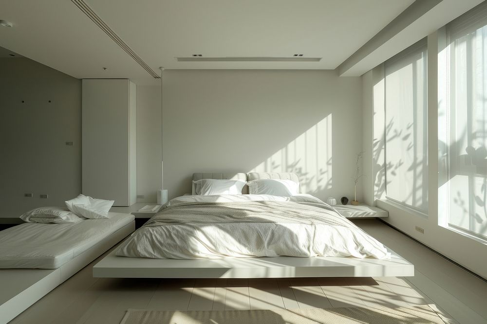 Bedroom interior design architecture furniture.