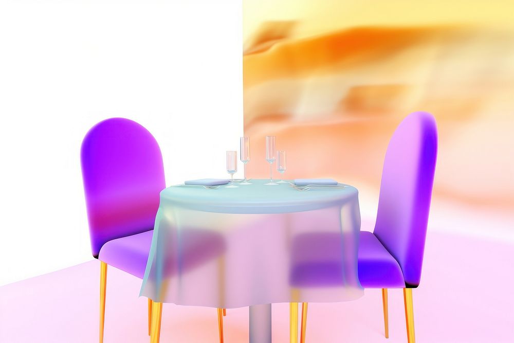 Restaurant architecture tablecloth furniture.
