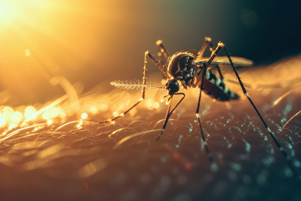 Dangerous Malaria Infected Mosquito Skin Bite mosquito invertebrate arachnid.
