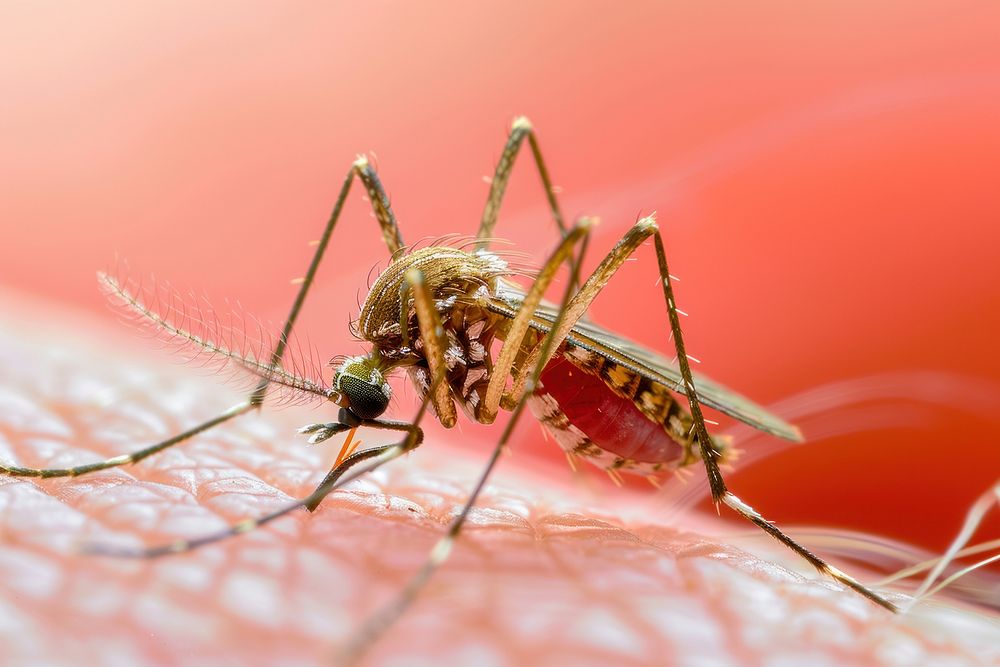 Dangerous Malaria Infected Mosquito Skin Bite mosquito invertebrate animal.