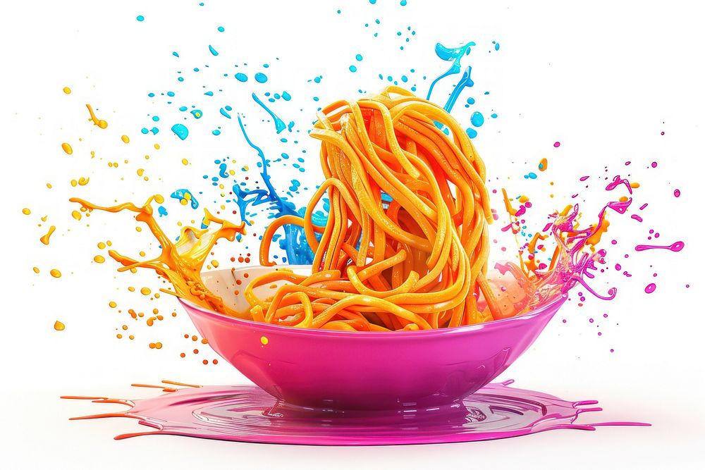 Korean noodles spaghetti pasta food.