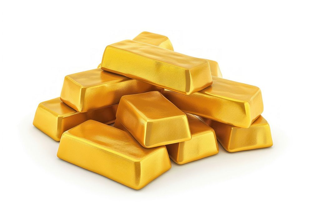 Gold bars confectionery treasure sweets.