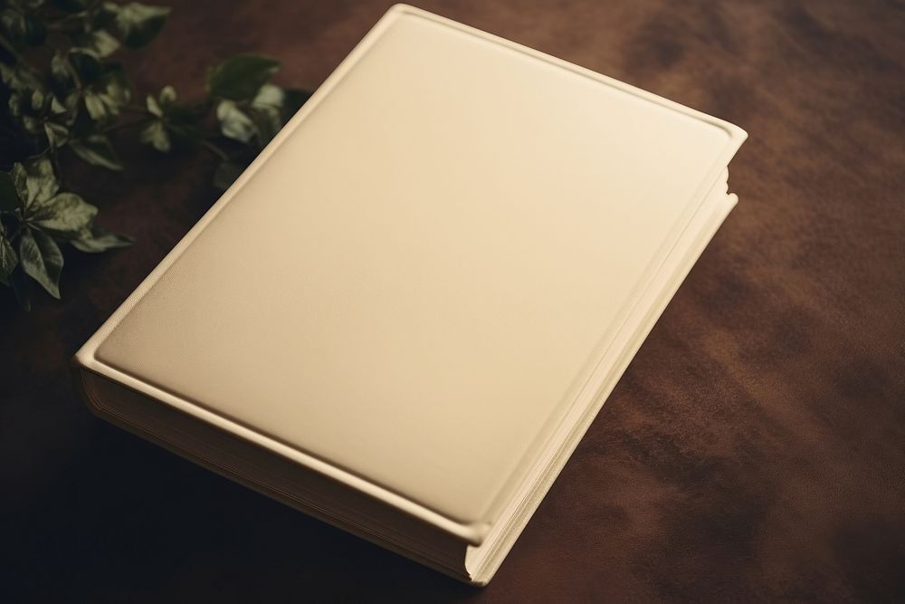 Leather cover notebook mockup psd