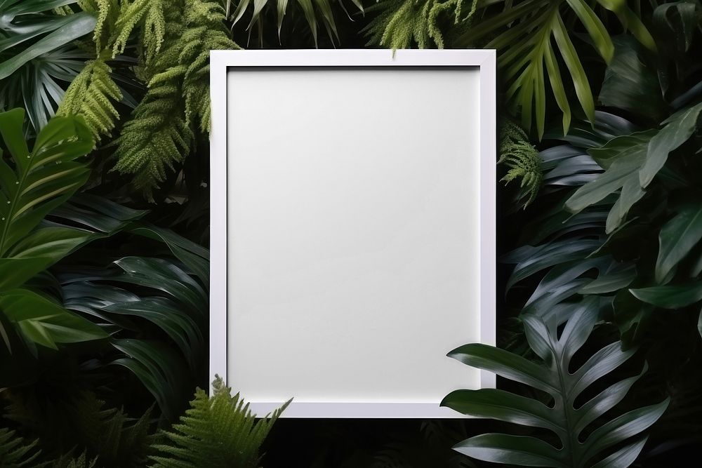 White picture frame mockup psd