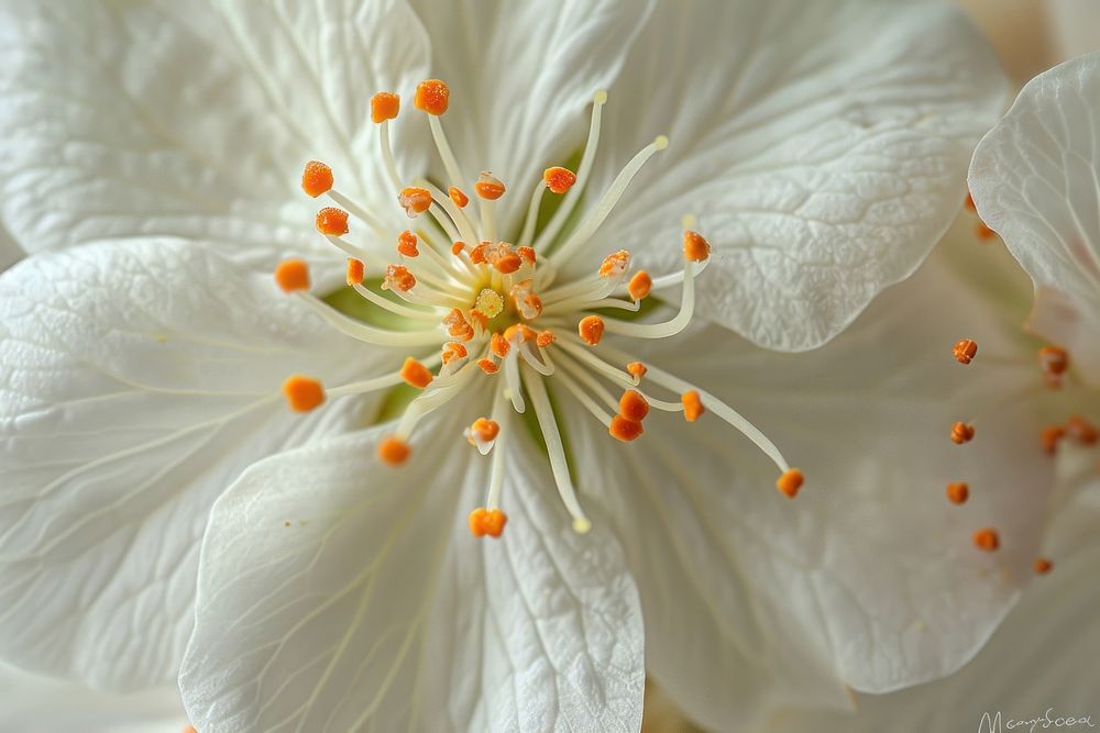 Jasmine flower blossom anemone anther.