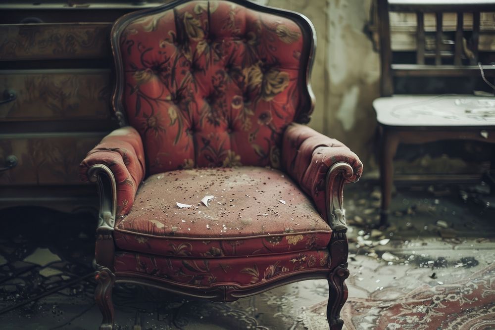 Vintage furniture armchair.