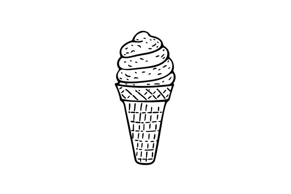 Ink drawing ice cream cone dynamite weaponry dessert.