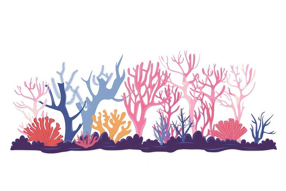 Coral outdoors painting graphics.