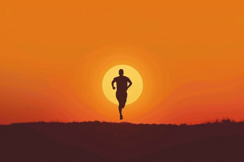Silhouette man icon vector backlighting person human.