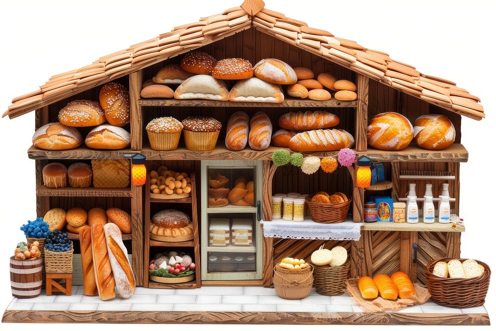 Bread shop bakery food.