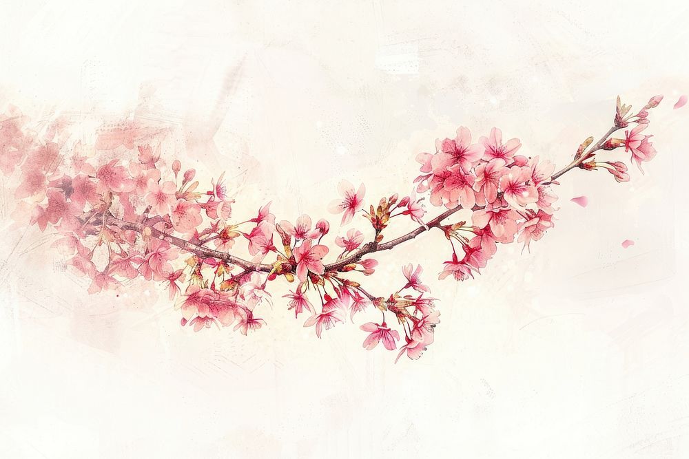 Sakura blossom flower plant.