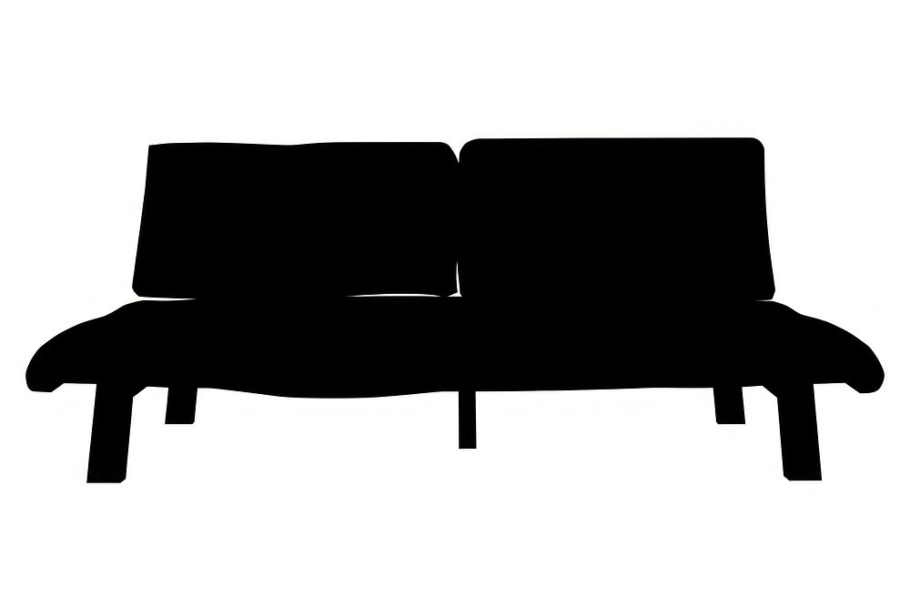 Convertible Sofa silhouette furniture cushion.