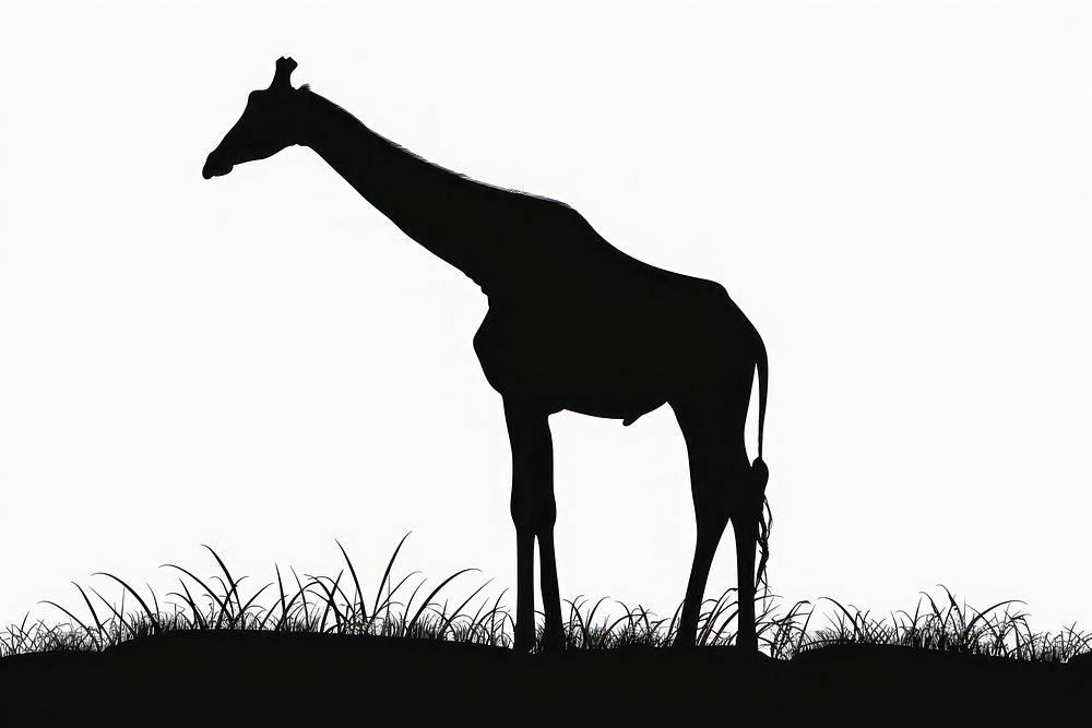 Giraffe giraffe backlighting antelope.