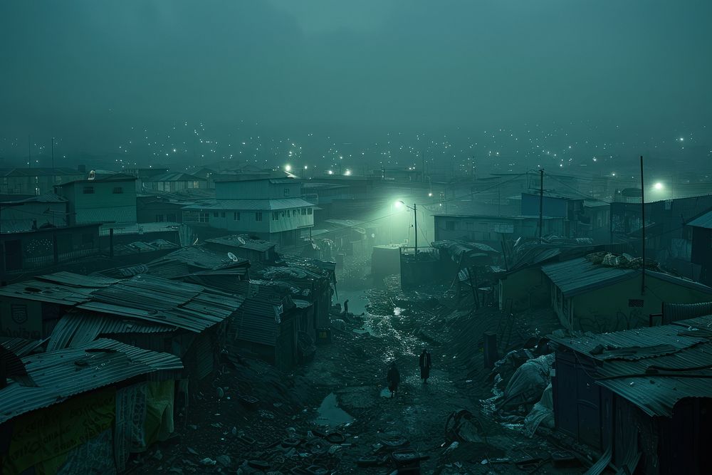 Place in an atmosphere of poverty person human post apocalyptic.