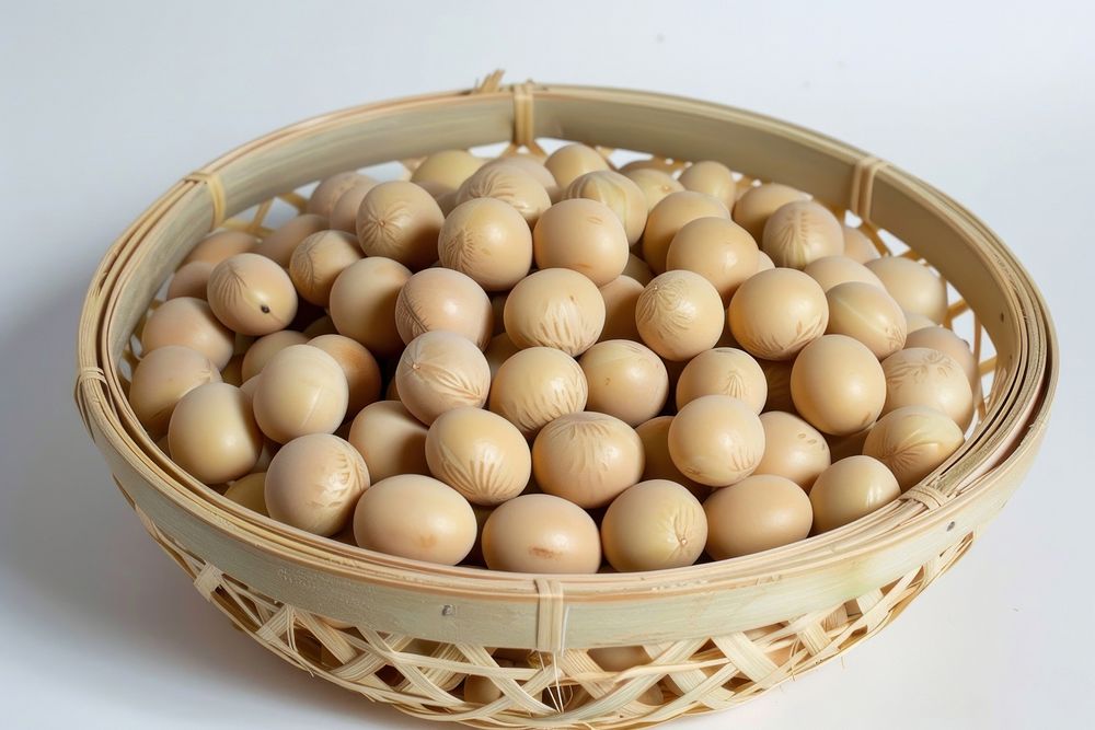 Fermented Soybeans basket food egg.