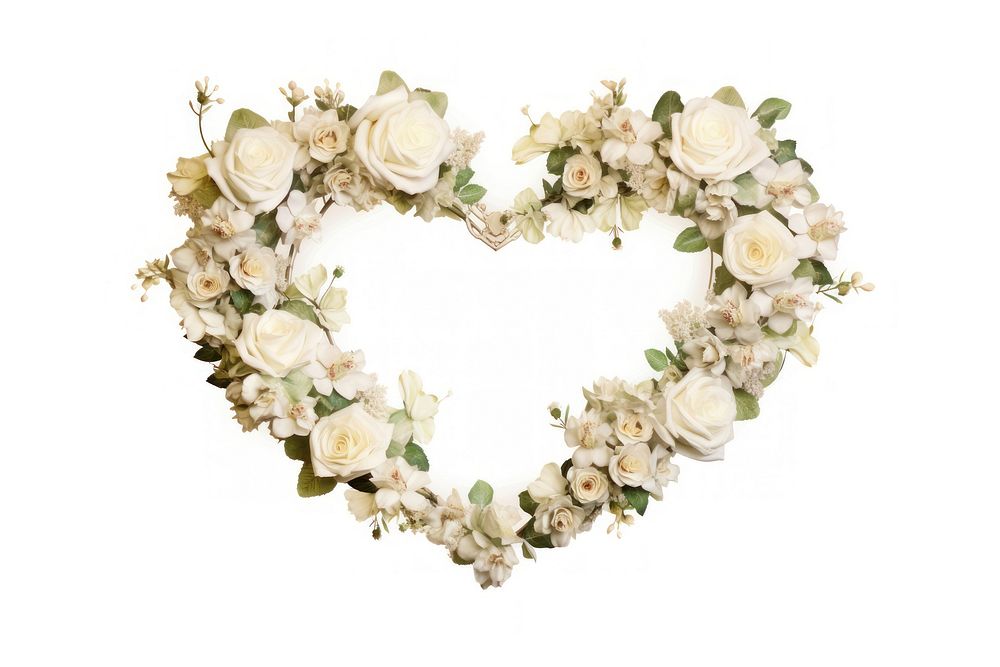 Vintage frame white roses art graphics blossom.
