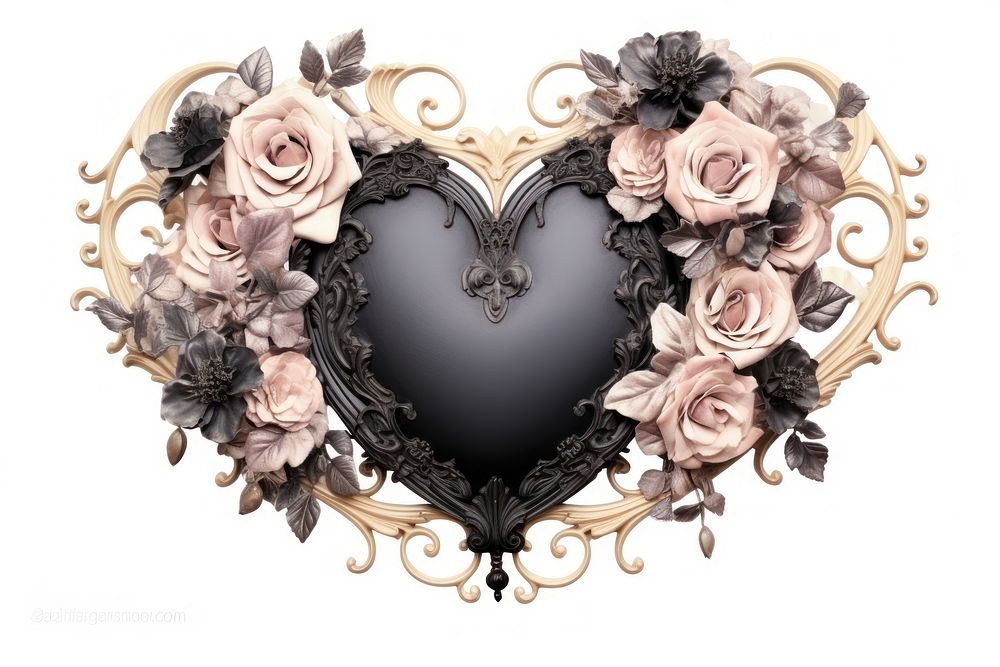 Vintage frame black roses art accessories accessory.