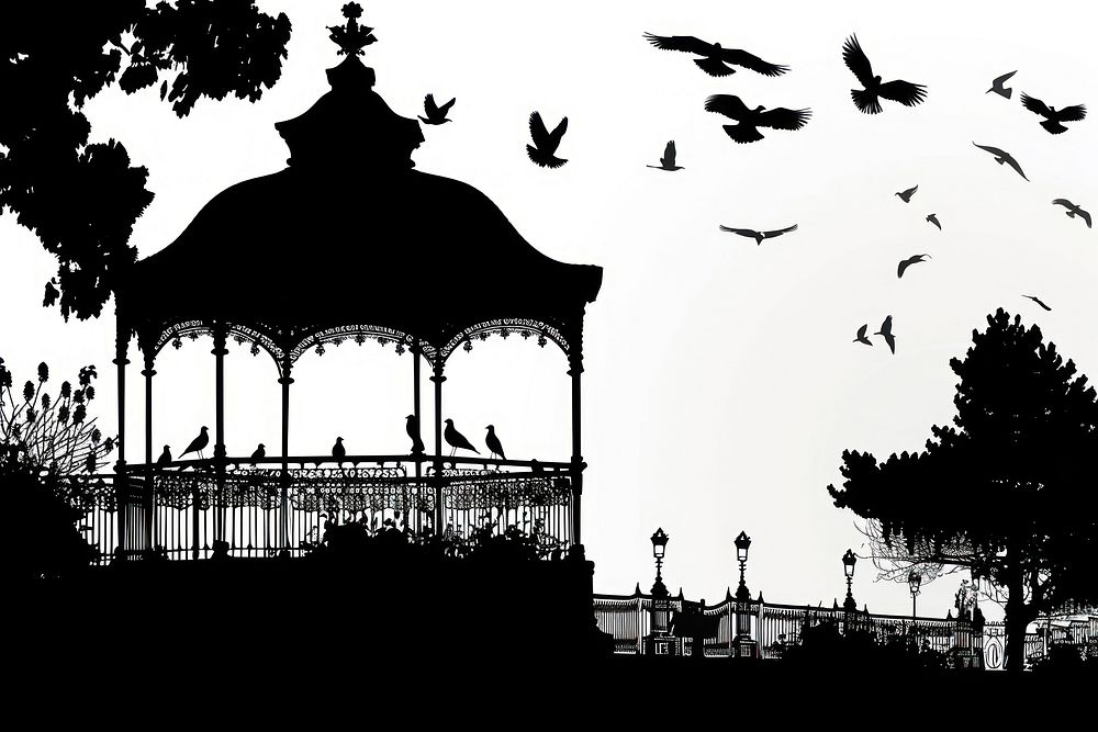 Hyde Park silhouette architecture outdoors. | Free Photo Illustration ...