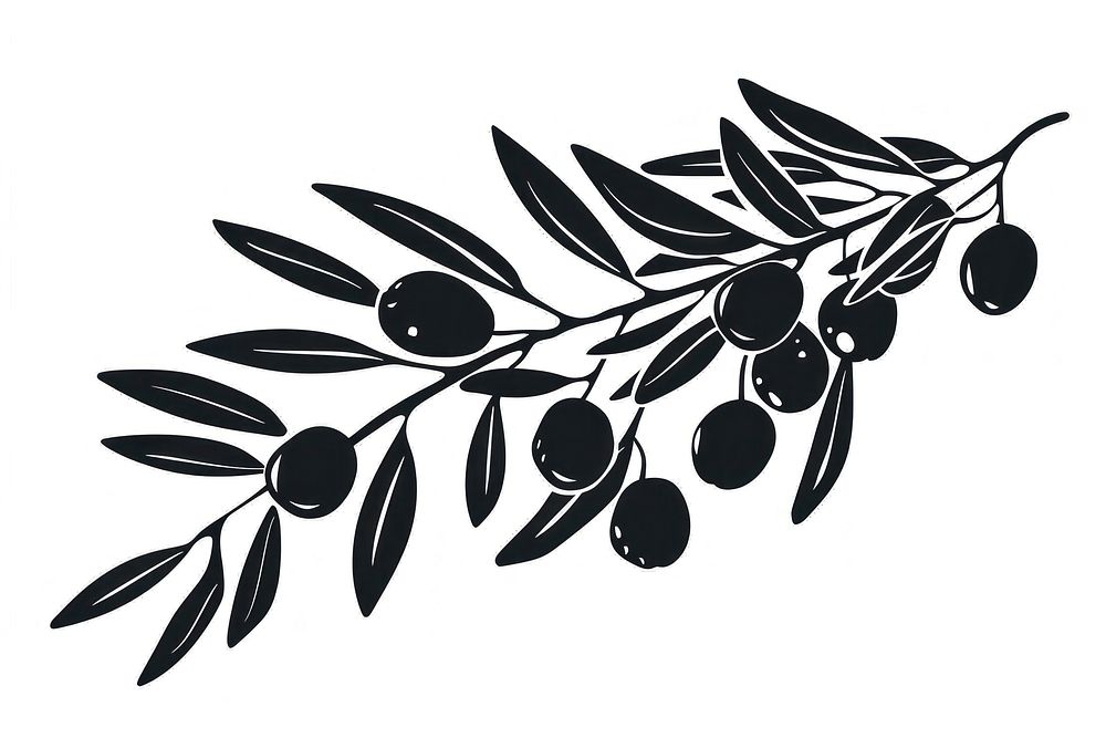 Olive art weaponry stencil.