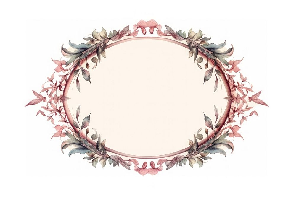 Vintage frame holly leaf oval accessories accessory.