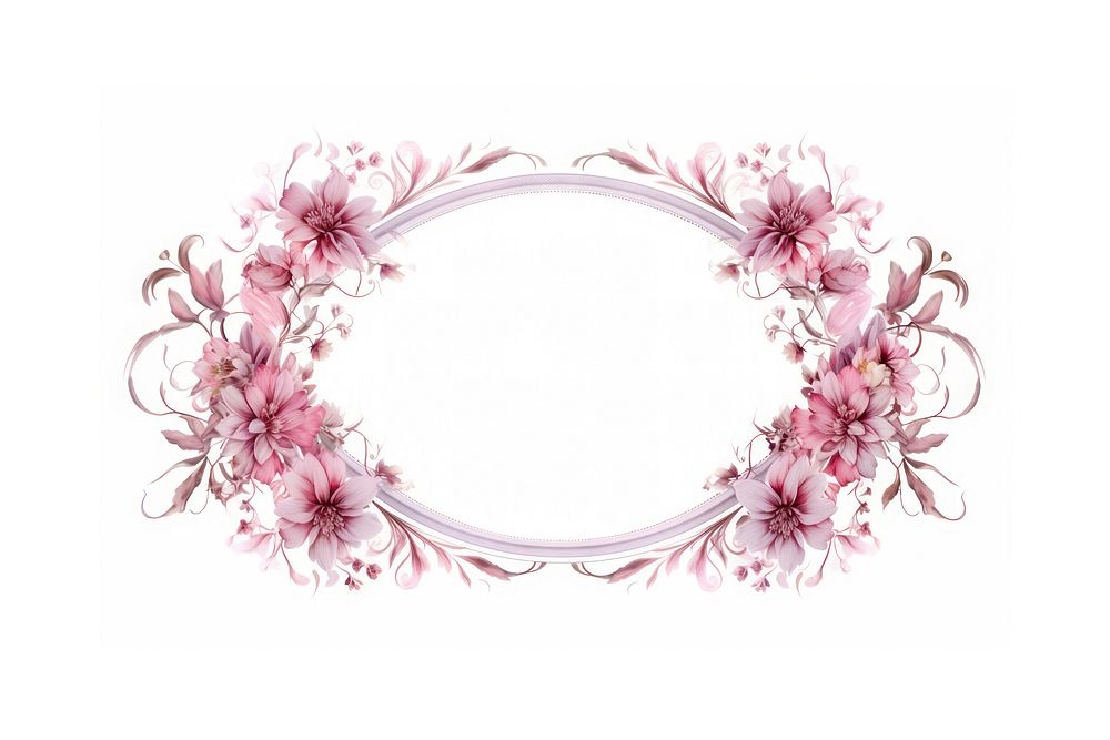 Vintage frame pink botanical accessories accessory graphics.