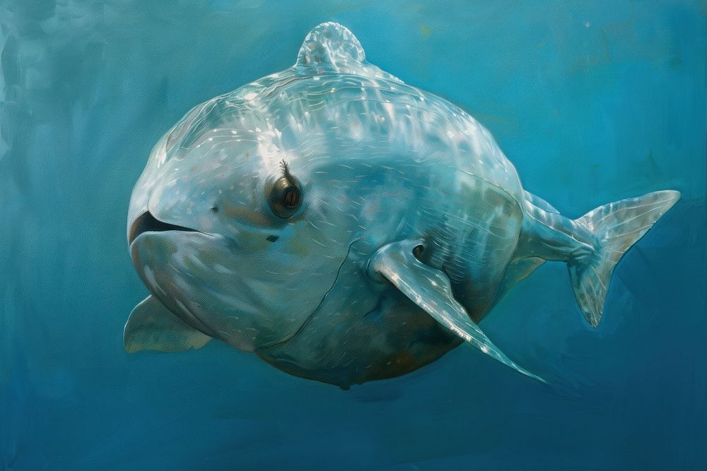 Mola Mola sunfish dolphin animal mammal.