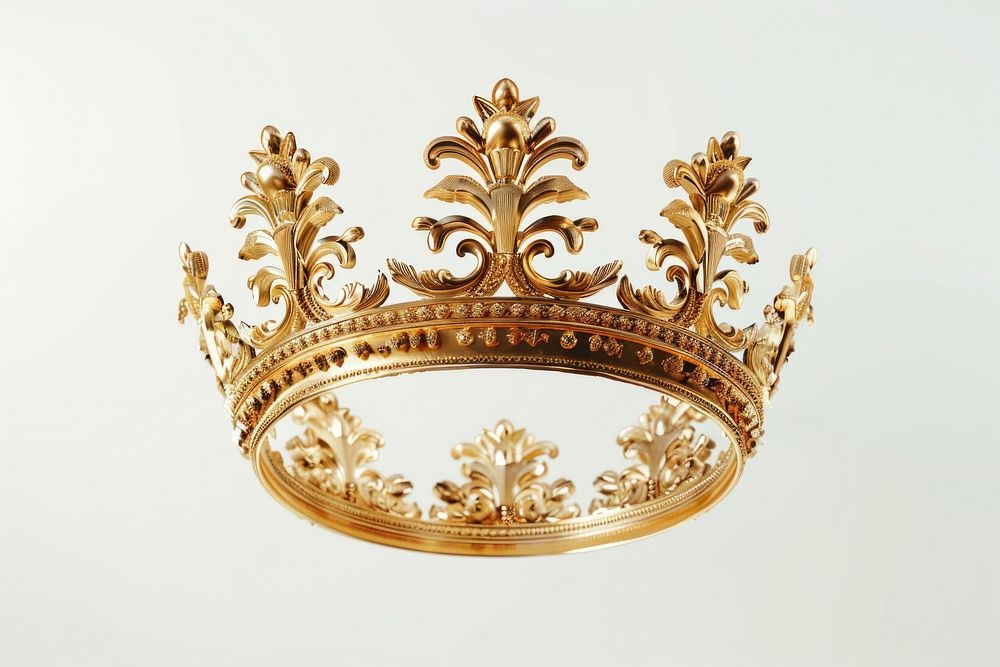 Gold vintage crown accessories chandelier accessory.