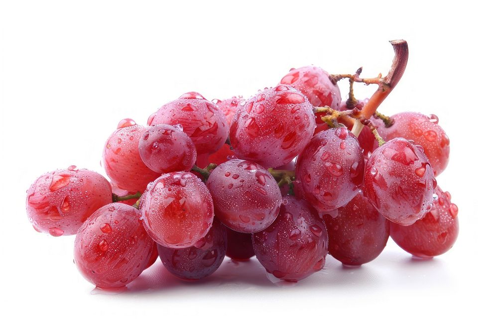 Red grapes produce fruit plant.