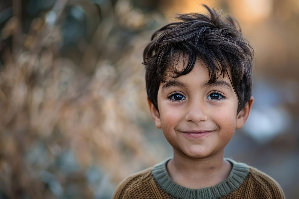 Smile Refugee boy concept photography head portrait.