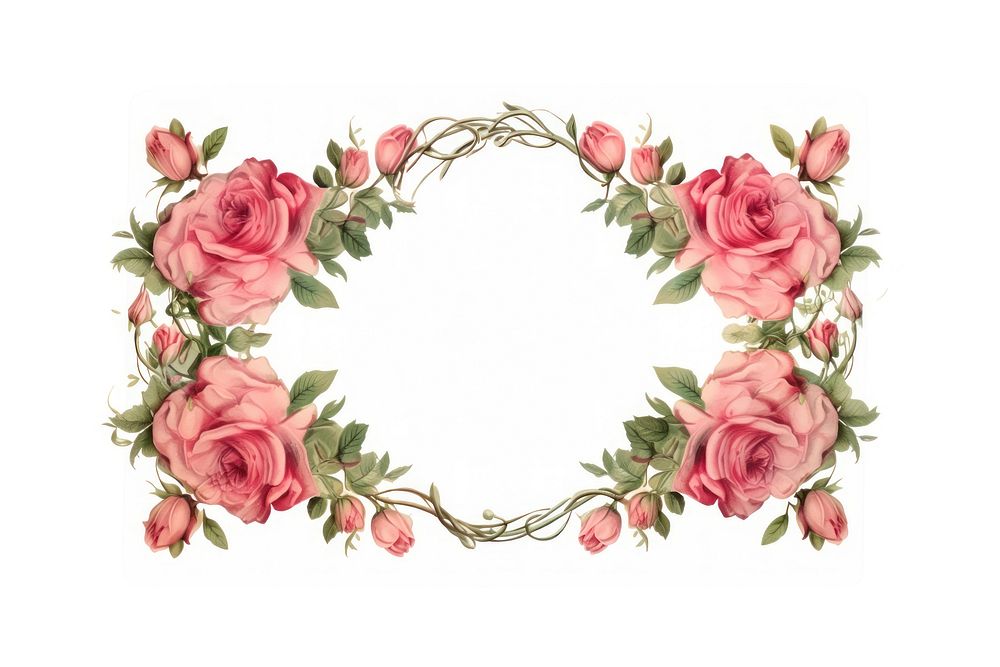 Vintage frame red roses accessories accessory graphics.