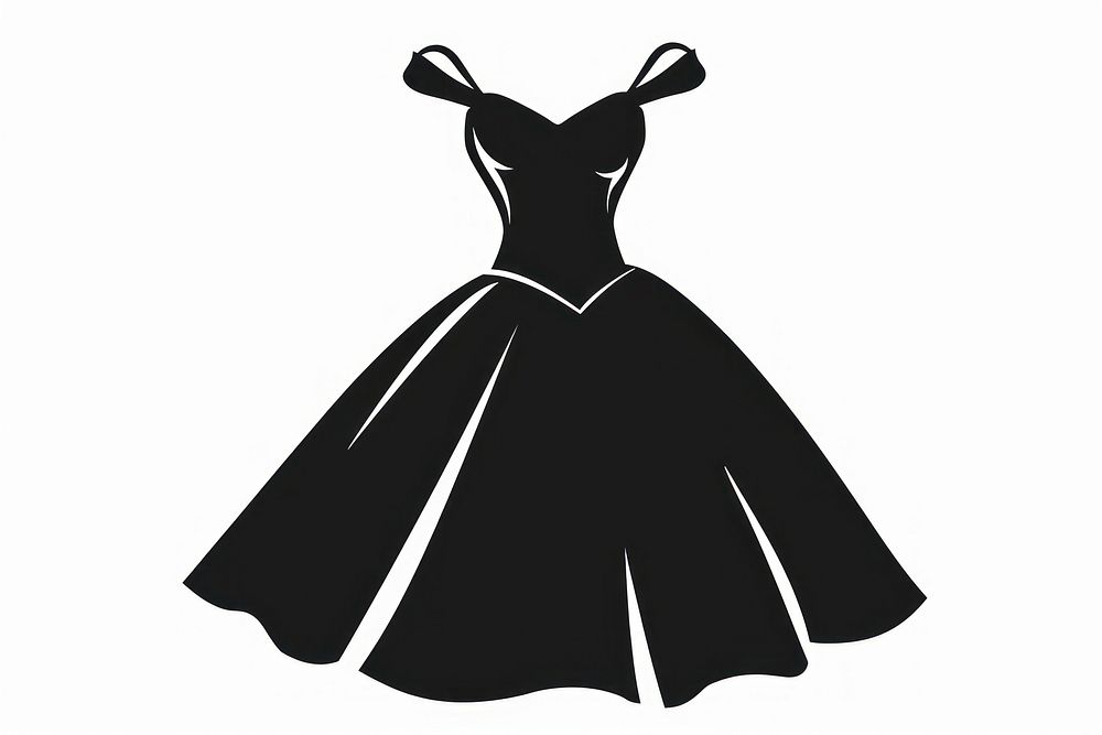 Tea-length dress silhouette clothing fashion.