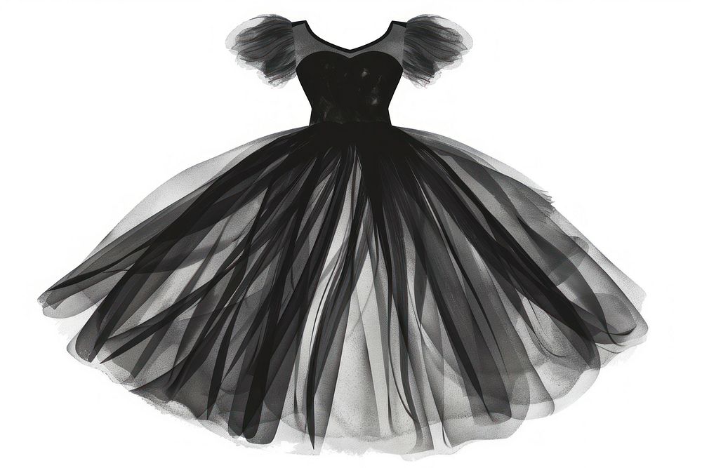 Tulle dress clothing apparel fashion.