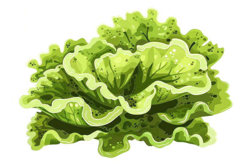 Common Lettuce Coral lettuce vegetable produce.