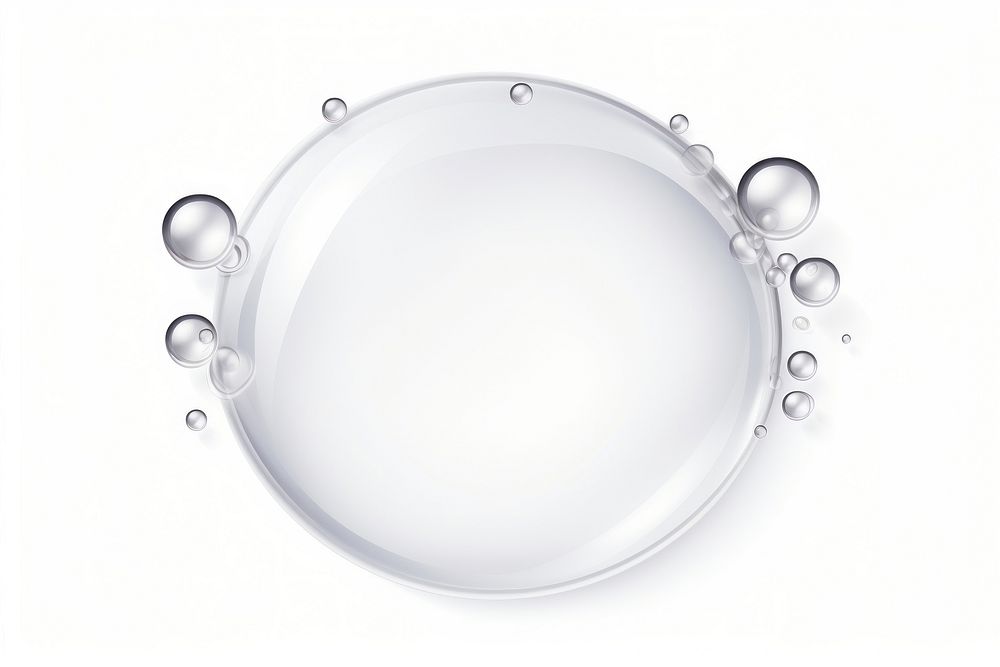 Liquid bubble sphere plate.
