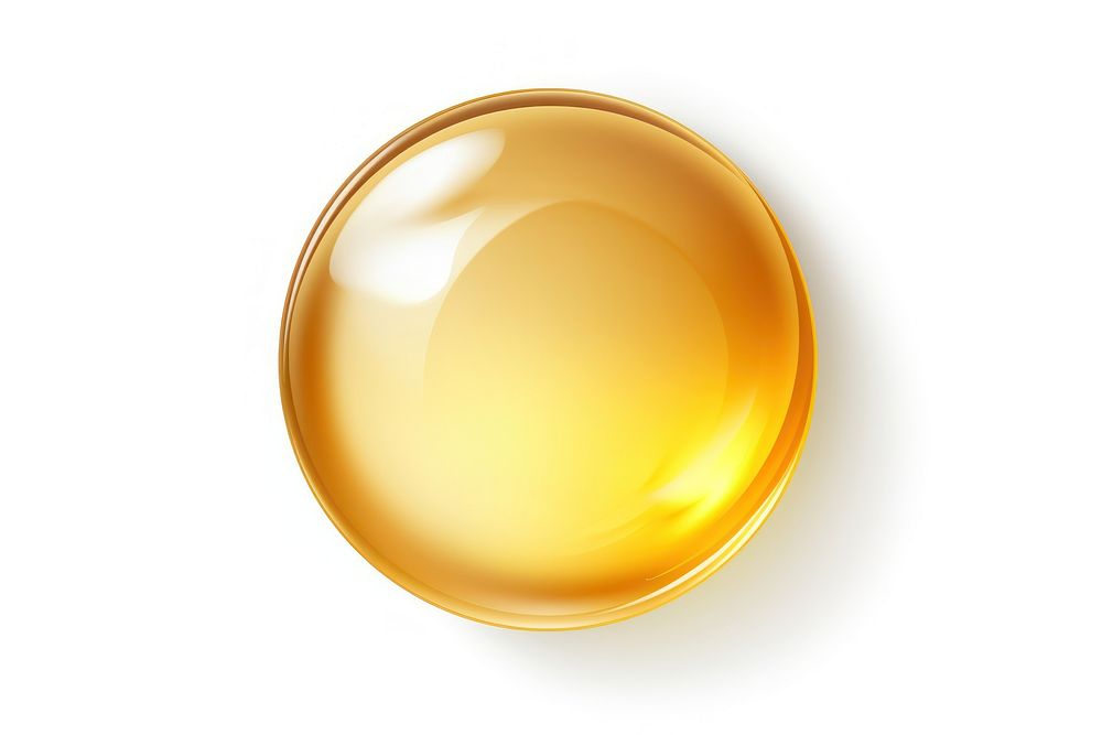 Liquid bubble gold sphere plate.