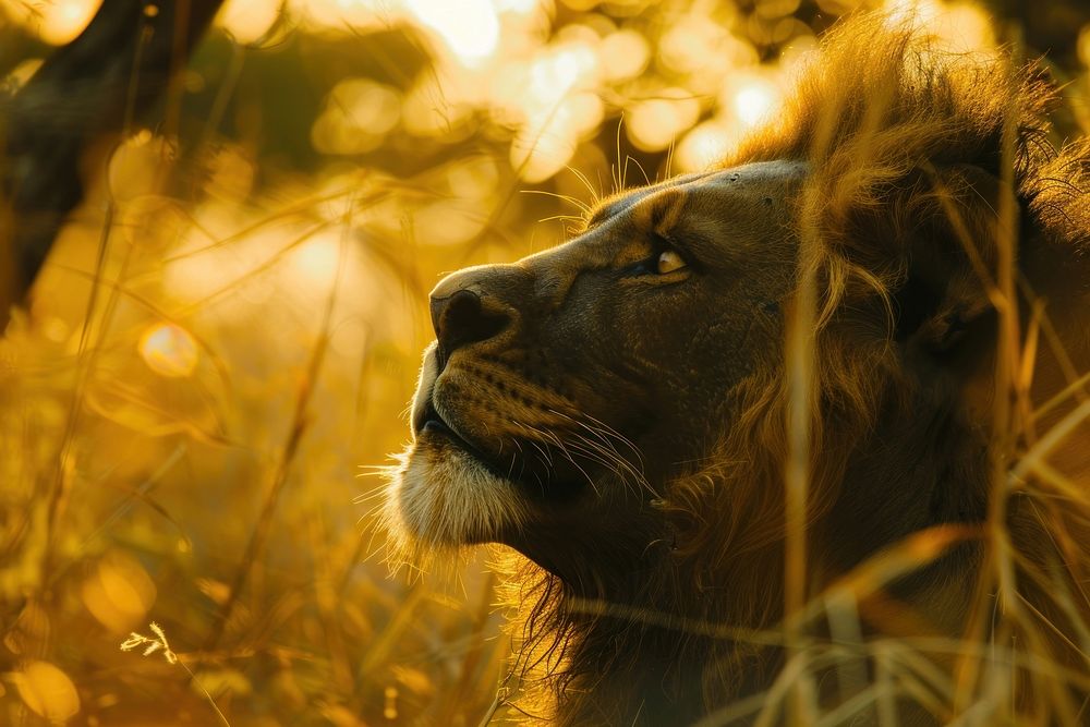 Lion lion wildlife animal.