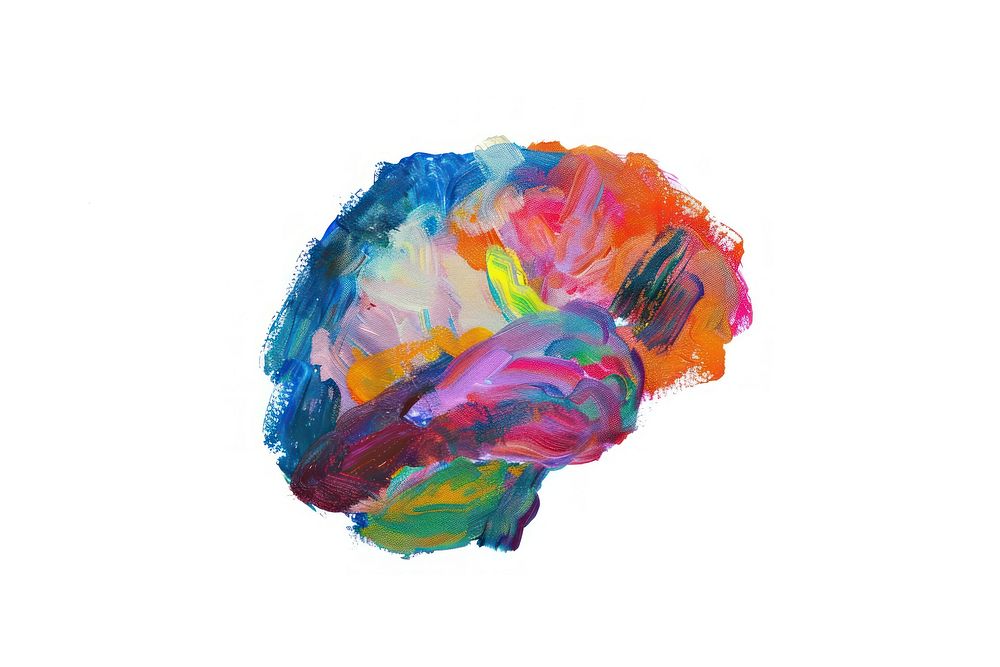 Brain painting person human.