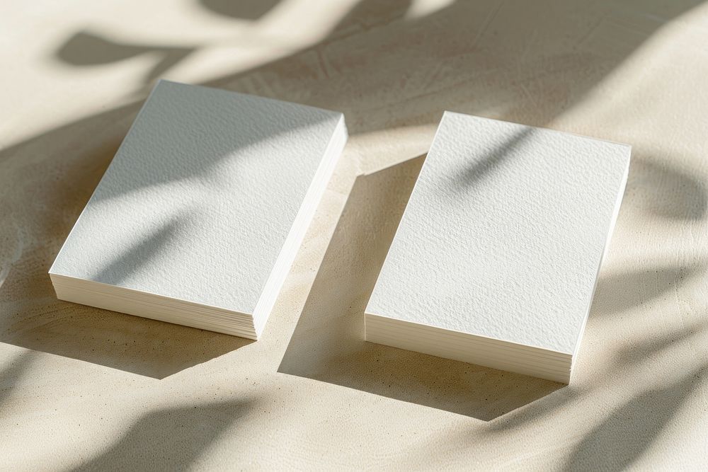 Business cards mockup furniture foam.