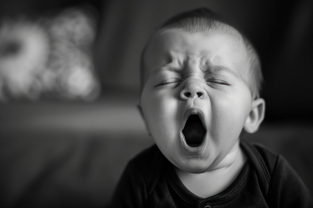 Baby Yawn photo photography portrait.
