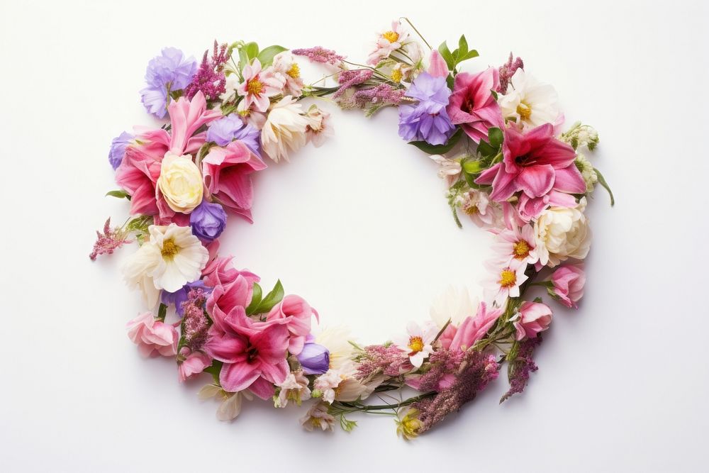 Flower wreath accessories accessory graphics.