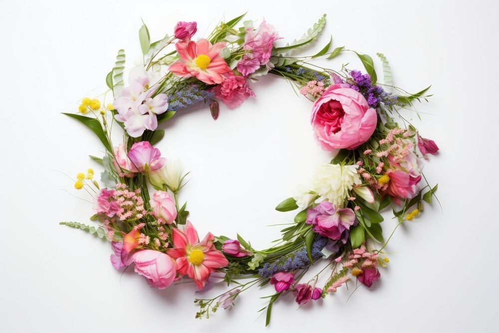 Flower wreath accessories accessory graphics.