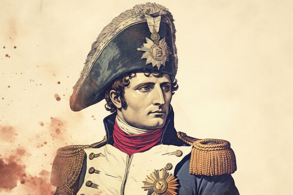 Vintage of napoleon clothing military apparel.