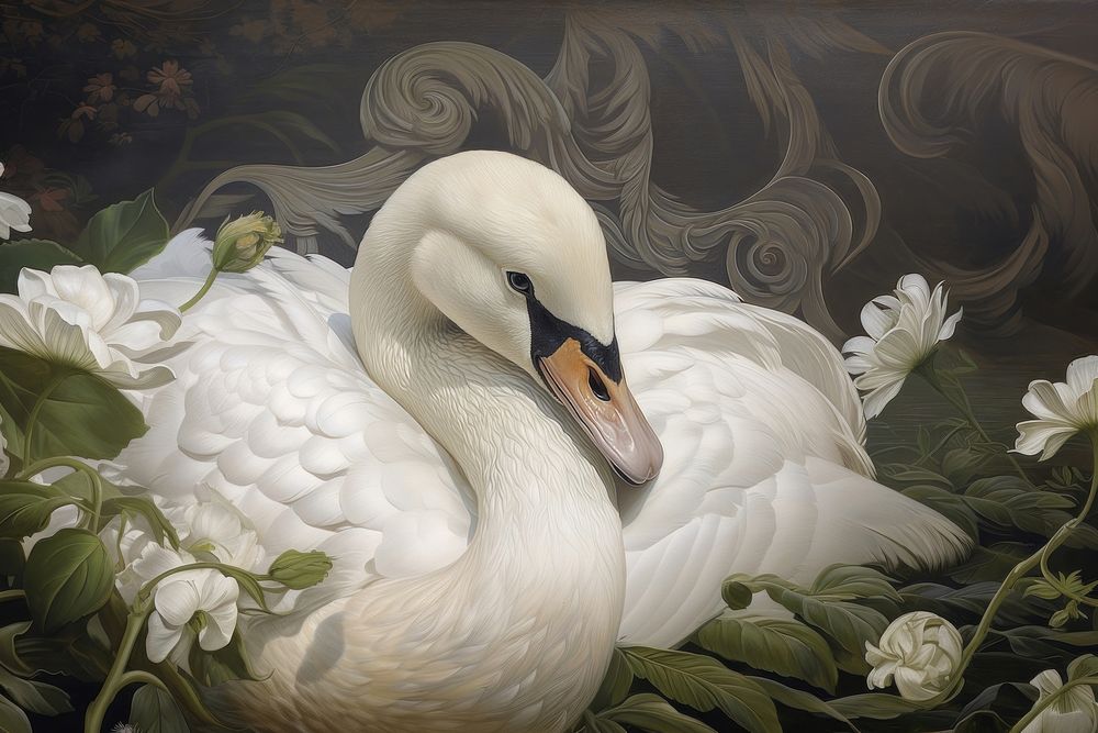 Swan swan furniture waterfowl.